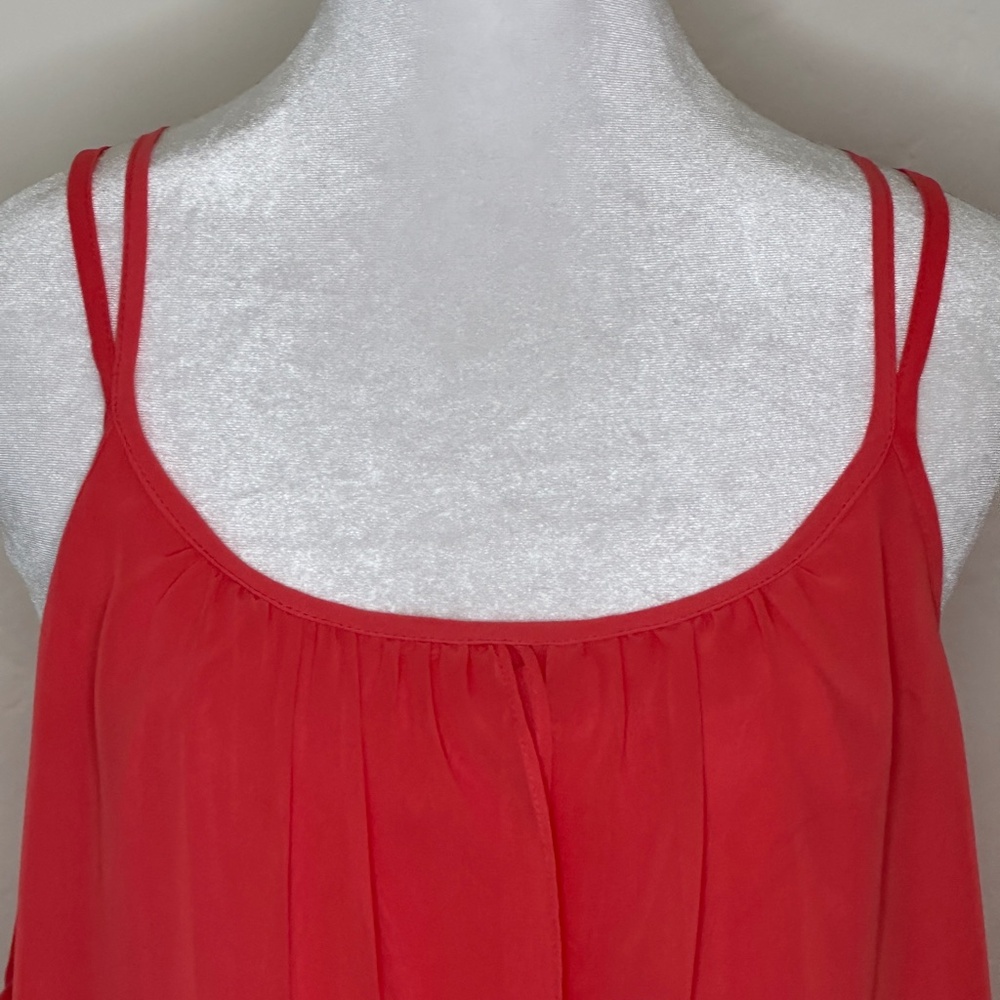 B. Smart Hi/Lo Chiffon Salmon-Colored Dress- Size 14 - Picture 5 of 15